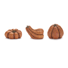 Load image into Gallery viewer, Rustic Terra Cotta Pumpkin Decor (Set of 3)

