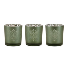 Load image into Gallery viewer, Frosted Snowflake Votive Holder (Set of 3)
