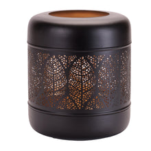 Load image into Gallery viewer, Cut Metal Leaf Pattern Lantern 9.25"H
