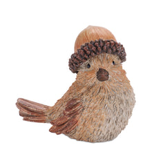 Load image into Gallery viewer, Woodland Bird with Acorn Hat Figurine (Set of 2)
