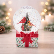 Load image into Gallery viewer, LED Cardinal Snow Globe 6.5"H

