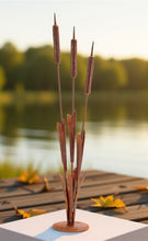 Load image into Gallery viewer, Iron Cattail Decor 32"H
