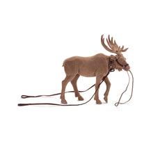Load image into Gallery viewer, Felt Moose with Reigns (Set of 2)
