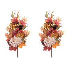 Load image into Gallery viewer, Harvest Mixed Hydrangea Spray (Set of 2)
