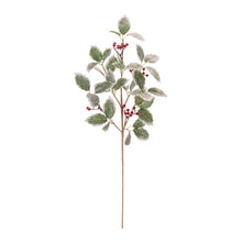 Load image into Gallery viewer, Holly Leaf and Berry Spray (Set of 2)
