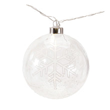 Load image into Gallery viewer, LED Snowflake Ball Ornament Light String 4.5'L
