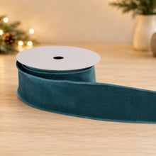 Load image into Gallery viewer, Solid Velvet Wired Polyester Ribbon 2.5" x 10 Yds.
