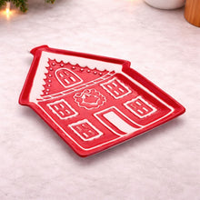 Load image into Gallery viewer, Ceramic Gingerbread House Plate (Set of 4)

