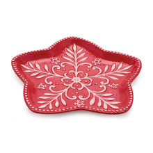 Load image into Gallery viewer, Ceramic Snowflake Plate (Set of 4)
