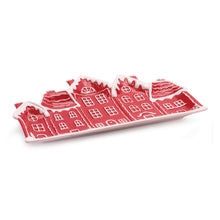 Load image into Gallery viewer, Ceramic Snowy Village Plate (Set of 4)
