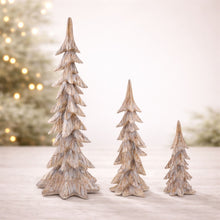 Load image into Gallery viewer, Carved Pine Tree (Set of 3)
