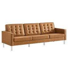 Load image into Gallery viewer, Loft Tufted Vegan Leather Sofa by Modway
