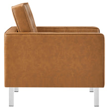 Load image into Gallery viewer, Loft Tufted Vegan Leather Armchair by Modway

