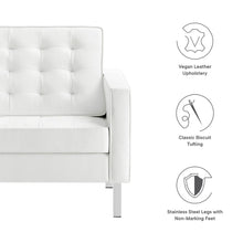 Load image into Gallery viewer, Loft Tufted Vegan Leather Armchair by Modway

