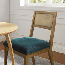 Load image into Gallery viewer, Nimba Faux Rattan Fabric Dining Chairs Set of 2 by Modway
