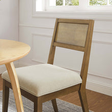 Load image into Gallery viewer, Nimba Faux Rattan Fabric Dining Chairs Set of 2 by Modway
