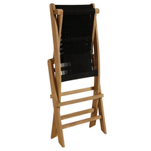 Load image into Gallery viewer, Vienna Outdoor Patio Teak and Rope Folding Chairs Set of 4 by Modway
