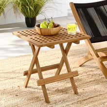 Load image into Gallery viewer, Vienna Outdoor Patio Teak Wood Side Table by Modway
