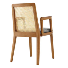 Load image into Gallery viewer, Monarch Wood and Rattan Dining Armchair by Modway
