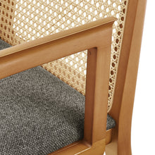 Load image into Gallery viewer, Monarch Wood and Rattan Dining Armchair by Modway
