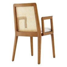 Load image into Gallery viewer, Monarch Wood and Rattan Dining Armchair by Modway
