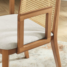 Load image into Gallery viewer, Monarch Wood and Rattan Dining Armchair by Modway
