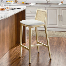 Load image into Gallery viewer, Monarch Wood and Rattan Bar Stool by Modway

