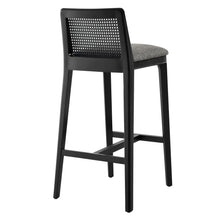 Load image into Gallery viewer, Monarch Wood and Rattan Bar Stool by Modway

