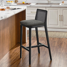 Load image into Gallery viewer, Monarch Wood and Rattan Bar Stool by Modway
