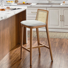 Load image into Gallery viewer, Monarch Wood and Rattan Bar Stool by Modway
