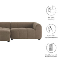 Load image into Gallery viewer, Liana Left-Facing Upholstered Fabric Modular Sofa with Chaise by Modway
