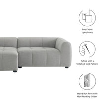 Load image into Gallery viewer, Liana Left-Facing Upholstered Fabric Modular Sofa with Chaise by Modway
