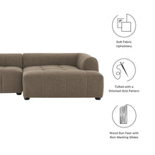 Load image into Gallery viewer, Liana Right-Facing Upholstered Fabric Modular Sofa with Chaise by Modway
