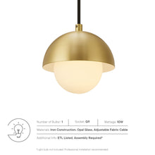 Load image into Gallery viewer, Eclipse Globe Pendant Light by Modway
