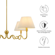 Load image into Gallery viewer, Wave Squiggle 4-Arm Pendant Light by Modway
