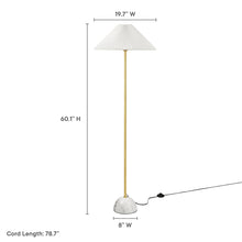 Load image into Gallery viewer, Illusion Marble Dome Floor Lamp by Modway
