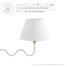 Load image into Gallery viewer, Sunlit Squiggle 2-Arm Pendant Light by Modway
