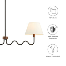 Load image into Gallery viewer, Sunlit Squiggle 2-Arm Pendant Light by Modway
