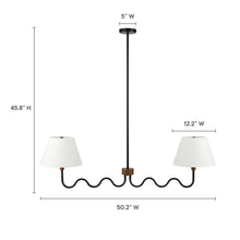 Load image into Gallery viewer, Sunlit Squiggle 2-Arm Pendant Light by Modway
