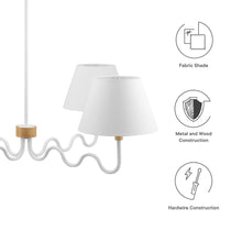 Load image into Gallery viewer, Sunlit Squiggle 4-Arm Pendant Light by Modway

