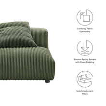 Load image into Gallery viewer, Solace Modular Corduroy Upholstered Armless Chair by Modway
