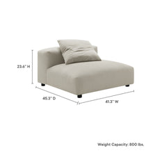Load image into Gallery viewer, Solace Modular Upholstered Fabric Armless Chair by Modway
