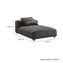 Load image into Gallery viewer, Solace Modular Upholstered Fabric Armless Chaise Lounge by Modway
