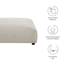 Load image into Gallery viewer, Solace Modular Corduroy Upholstered Ottoman by Modway
