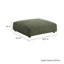 Load image into Gallery viewer, Solace Modular Corduroy Upholstered Ottoman by Modway

