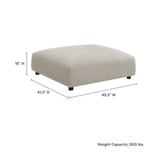 Load image into Gallery viewer, Solace Modular Upholstered Fabric Ottoman by Modway
