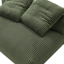 Load image into Gallery viewer, Solace Modular Corduroy Upholstered Armless Loveseat by Modway
