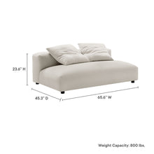 Load image into Gallery viewer, Solace Modular Upholstered Fabric Armless Loveseat by Modway
