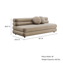 Load image into Gallery viewer, Jubilee Modular Performance Velvet Armless Loveseat by Modway
