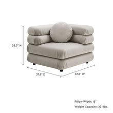 Load image into Gallery viewer, Jubilee Modular Performance Velvet Corner Chair by Modway
